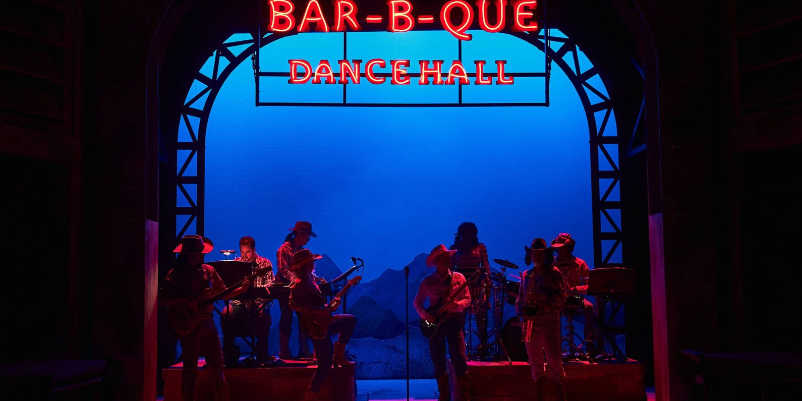 band in dance hall on stage