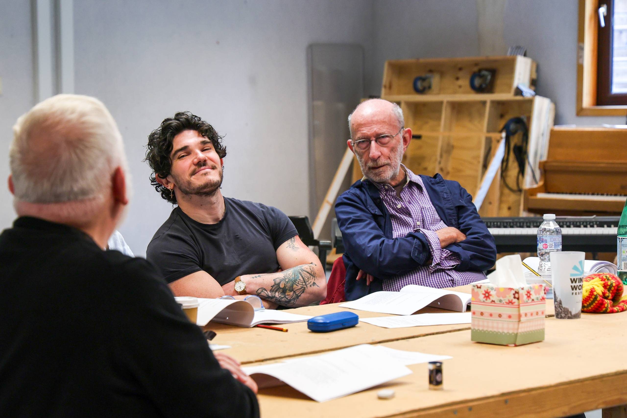Fra Fee and Martin Sherman in rehearsals. Credit: Olivia Attwooll-Keith.